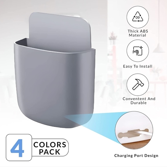 4 Pack Wall Mounted Storage Containers - Picture 3 of 7